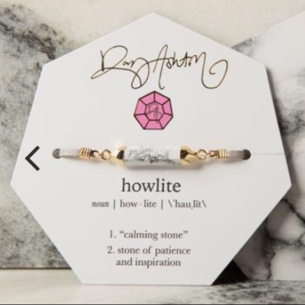 Rory Ashton howlite marble gemstone choker